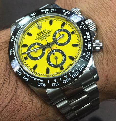 yellow rolex watch|rolex yellow face.